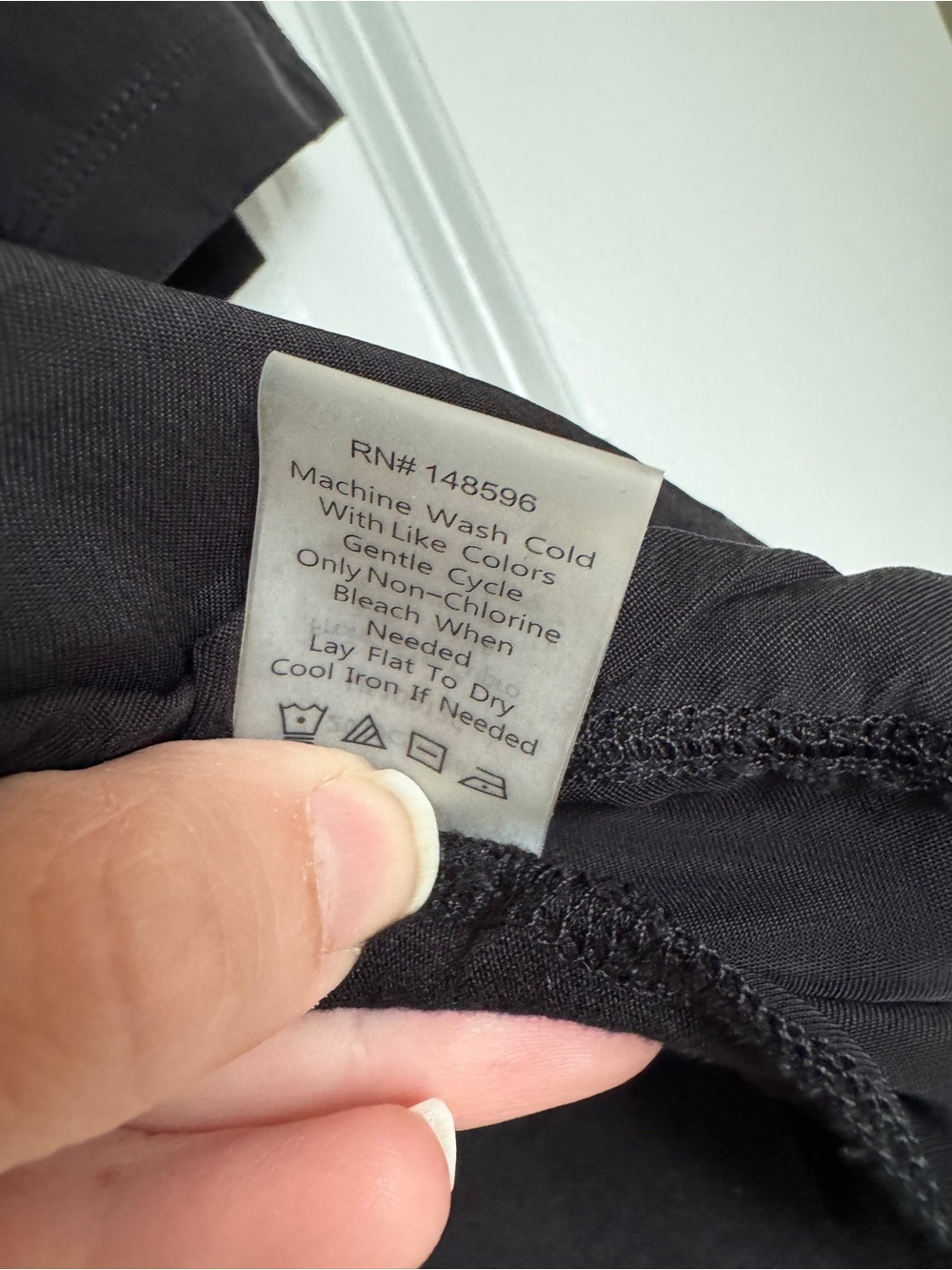 UNIVERSAL STANDARD Arvo Cupro Mix Tee Black XS/10-12 Cupro Front/Jersey Back EUC - Picture 9 of 12